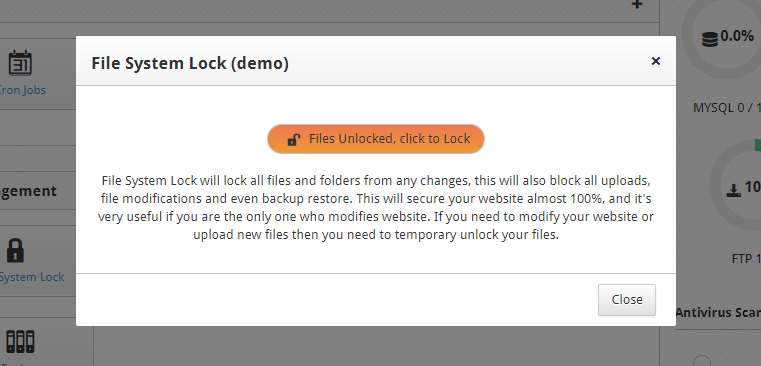 cwp file system lock