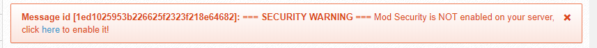 cwp mod_security warning