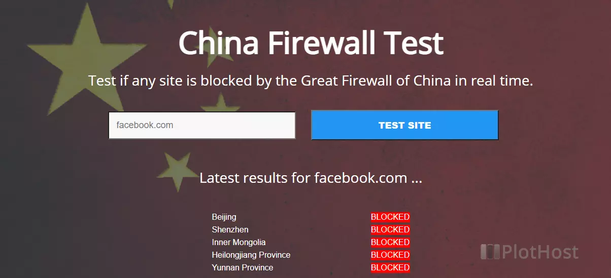 china firewall test