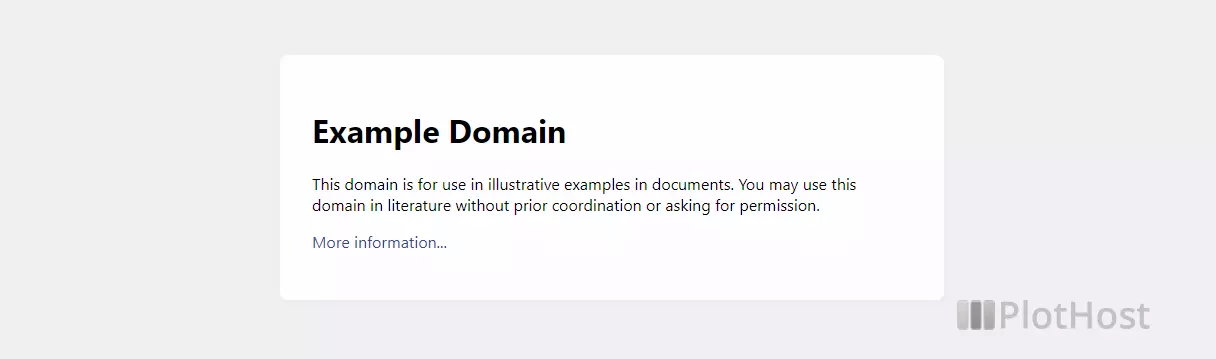 example.com domain