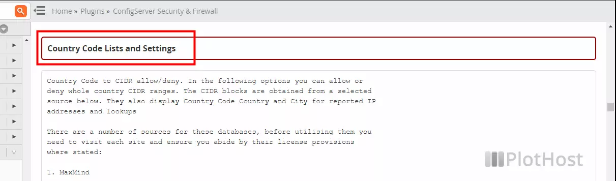 block countires csf1