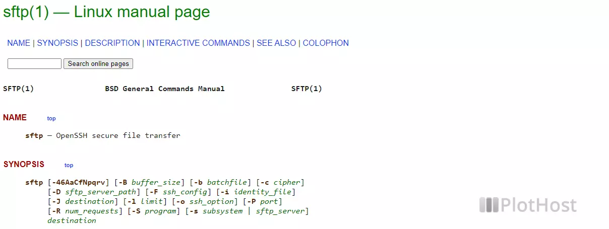 sftp command