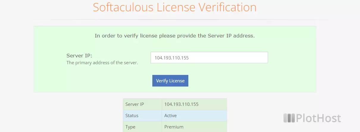 softaculous license1