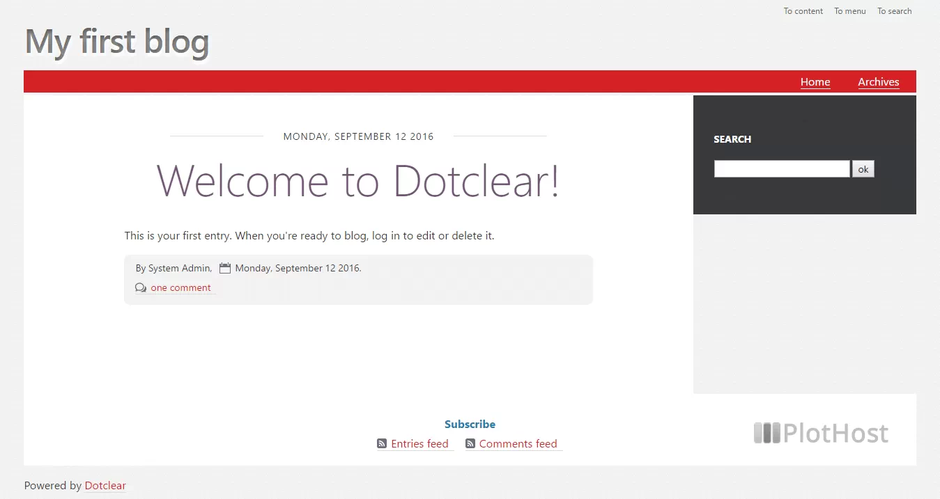 dotclear screenshot